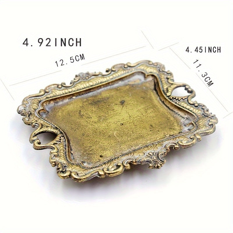 1pc Rustic Jewelry Tray - Perfect for Engagement Rings, Earrings, Necklaces - Cute Trinket Dish for Home Decor - Ideal Christmas or New Year Gift for Men and Women