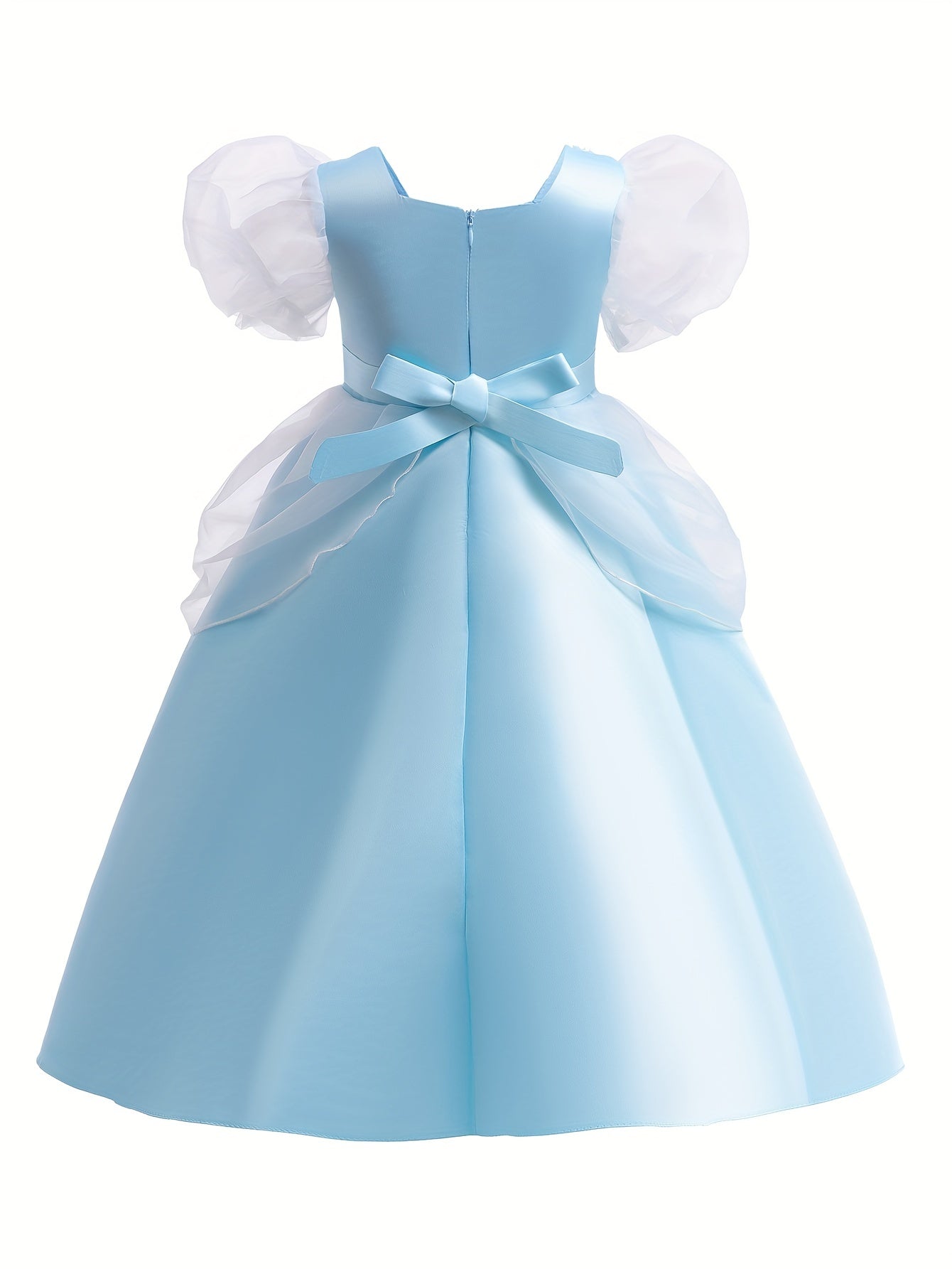Vintage Style Flower Embroidery Princess Dress for Girls - Perfect for Parties and Photo Shoots