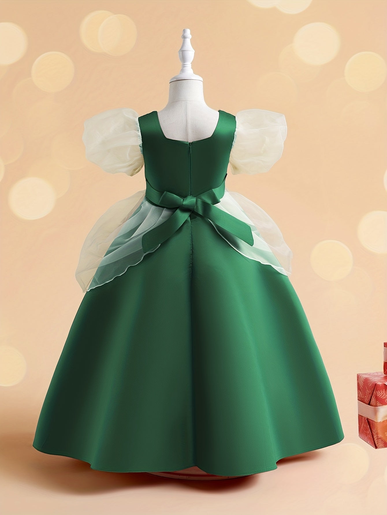 Vintage Style Flower Embroidery Princess Dress for Girls - Perfect for Parties and Photo Shoots