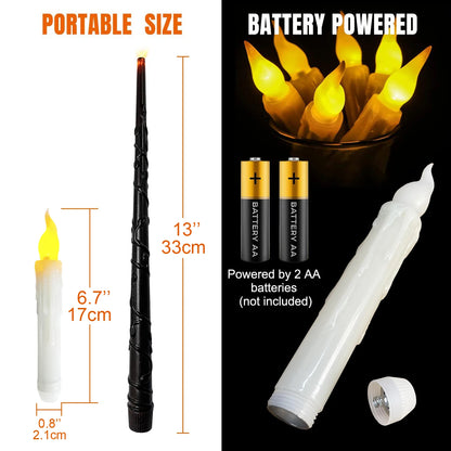 Floating LED Candle Set with Remote Control, Harry Potter-style, Party Decor