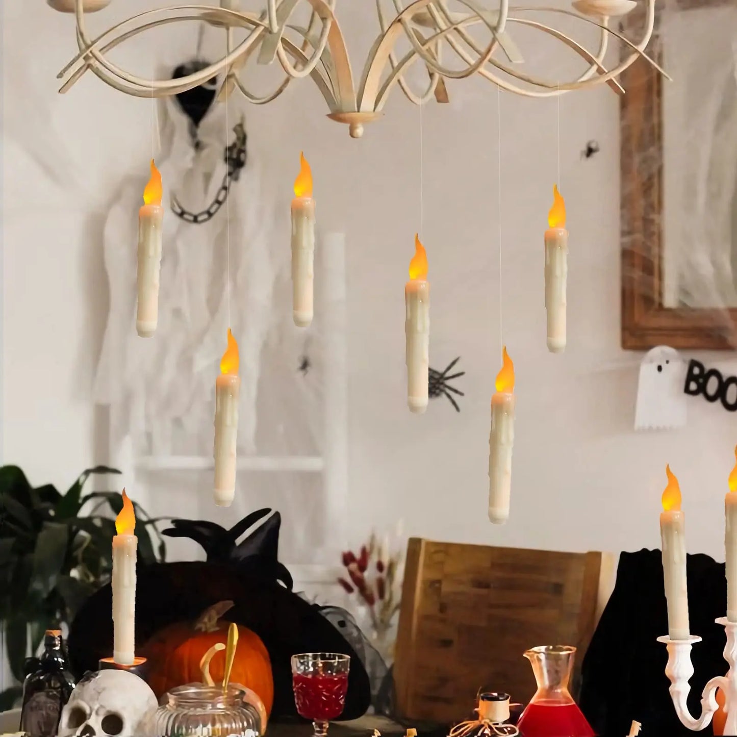 Floating LED Candle Set with Remote Control, Harry Potter-style, Party Decor