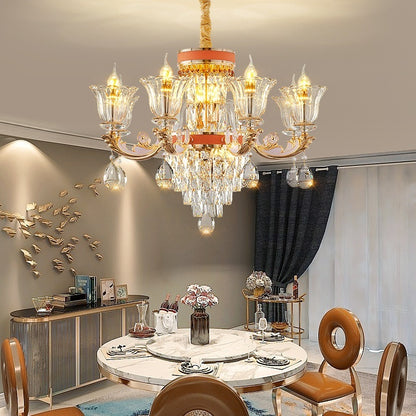 Luxury Villa Crystal Chandelier, Classic Victorian, European Style